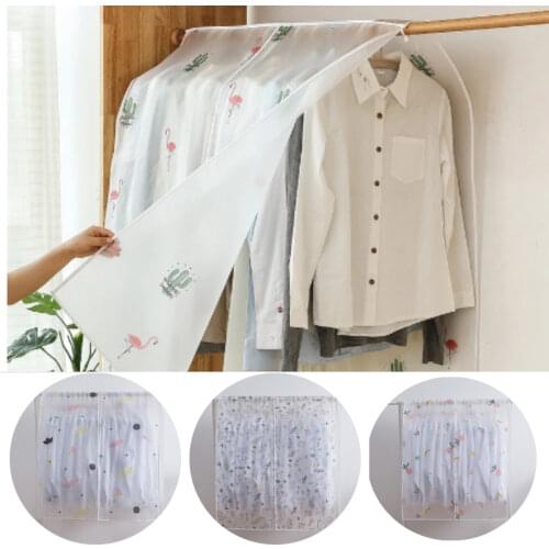 Clothes Hanging Dust Cover Garment Cloth Storage Waterproof Suit Coat Protector Storage Cover Hanging Organizer Wardrobe