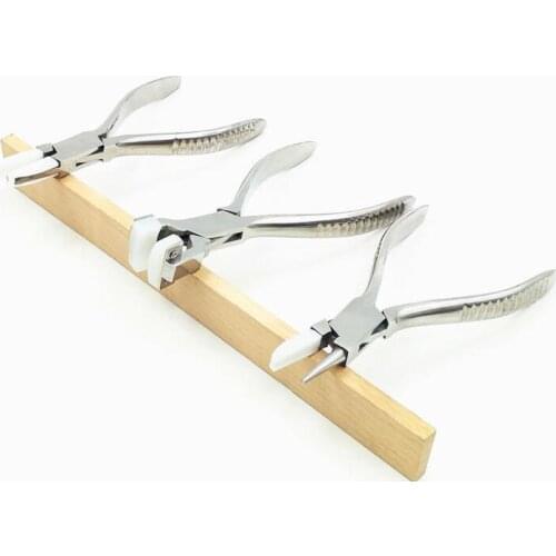 Nose Plier Tool Jewelry Repair Bracelet Forming Spring Bending Nylon Ring Plier Tools FOR Jewelry Repair