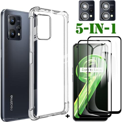 Capa, case for realme 7 5g soft clear shockproof silicone phone cases realme-7 pro glass cover realmi 7 5g case realme7pro