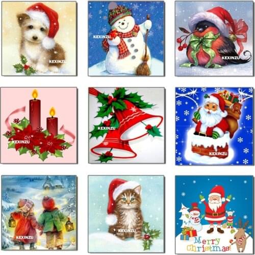 Christmas Gift 5D Diy Full Square,Round Stone Bead Drill Diamond Painting 3d Embroidery Rhinestone Cross Stitch Stickers BK