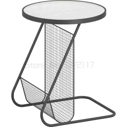 Nordic Light luxury Changhong glass edge table modern rock sofa corner table bedside small edge table