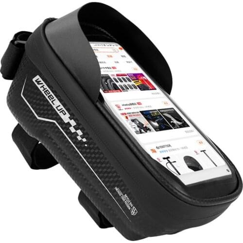 Bike Frame Bag 6.5 Inch Waterproof Sunshade Bike Pouch Bag Bicycle Large Capacity Storage Bag For Cycling Bike Accessories