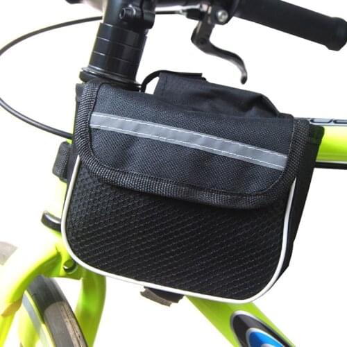 Bike Top Front Tube Bag, Bicycle Cycling Storage Waterproof Mount Handlebar Pouch Saddle Bag for Road Mountain Bike Accessories