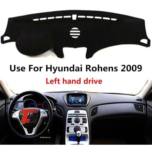 TAIJS Factory Classic Sun Shade Polyester Fibre Car Dashboard Cover For Hyundai Rohens 2009 Left hand drive