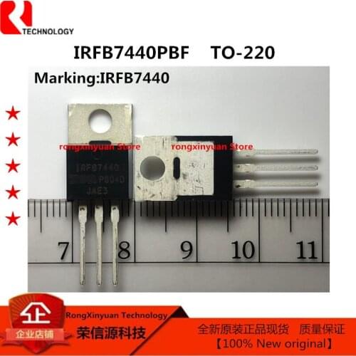 10 Pcs/Lot IRFB7440PBF IRFB7440 FB7440 TO-220AB 40V HEXFET® Power MOSFET N-Ch 100% new imported original