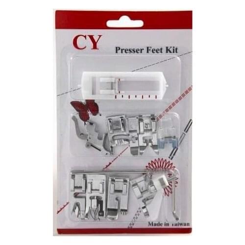 11PCS PRESSER FEET #5011L-C FOR LOW SHANK SNAP MACHINE Babylock Bernina Brother