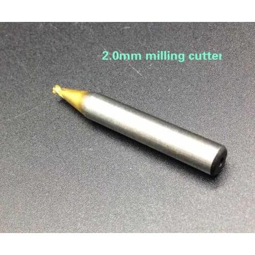 2.0mm Defu titanium twist milling cutter drill bit for car remote key cut machine locksmith tool