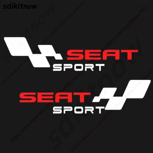 2pcs Spain Car Decal Body Windows Sports Racing PVC Sticker Styling For Seat Leon Ibiza Altea Cordoba Toledo Accessories