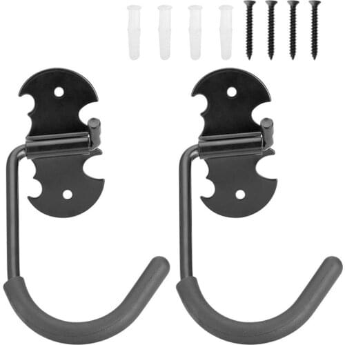 2PCS Durable Garage Storage Hooks High Quality Metal Wall-Mounted Utility Sturdy Rack Bicycle Rack Accessories