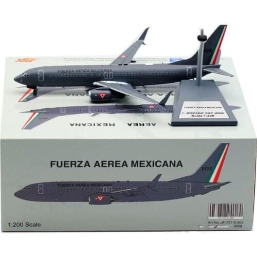 20CM 1:200 Scale FUERZA AEREA MEXICANA Air Force B737-800 3528 Planes Aircraft Model Airplanes Alloy Plane Collectible Model Toy