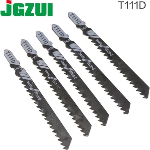 5PCS High Quality T111D Hcs Ground Teeth Straight Cutting T-Shank Jig Saw Blade for Wood