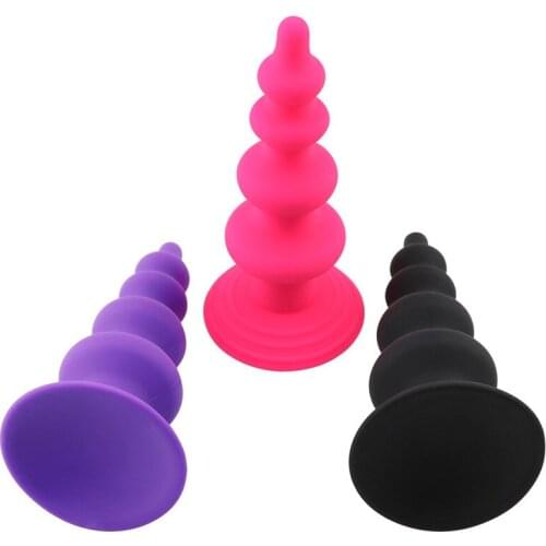 Pagoda Anal Plug with Suction Cup Sex Toys Anal Dilator Big Dildo Butt Massage Expanding Man Lesbian Masturbator Flirt Sex Shop