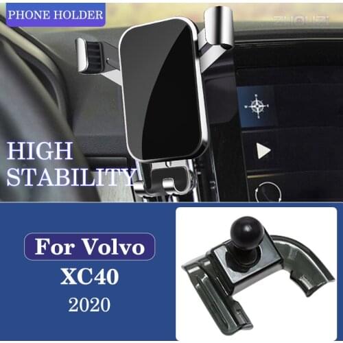 Car Mobile Phone Holder For Volvo XC40 2020 2021 Special Air Vent Mounts Stand GPS Gravity Navigation Bracket Car Accessories