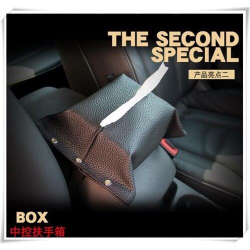 Car Styling Leather Tissue Box For Porsche Cayenne Macan 718 Cayman 911 GT RSR 991 GT3 981c Mission E For Panamera Accessories