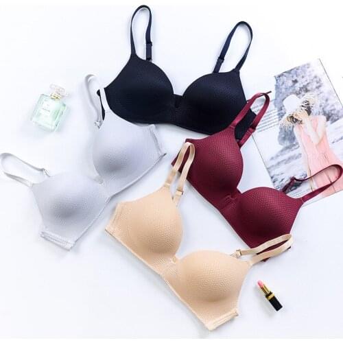 Sexy Bras For Women Deep V Bralette Push Up Lingerie Seamless Sports Bra Wirefree Brassiere Simple Style Underwear Intimates