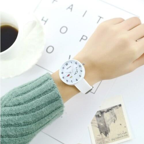 Explosive Candy Color Scale Two-color Ladies Watch Korean Cute Children Student Silicone Watch Fish Pattern Quartz Watch