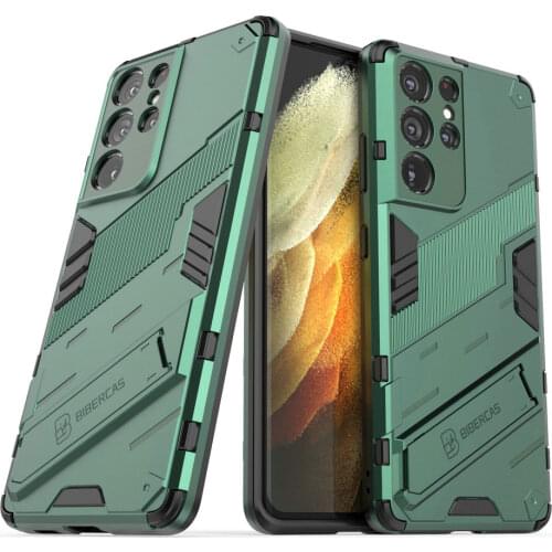 For Samsung S 21 Ultra 5G Bumper Case Punk Cool Hard Back Panel for Samsung Galaxy S21 Plus Case Samsung S21 FE Shockproof Funda