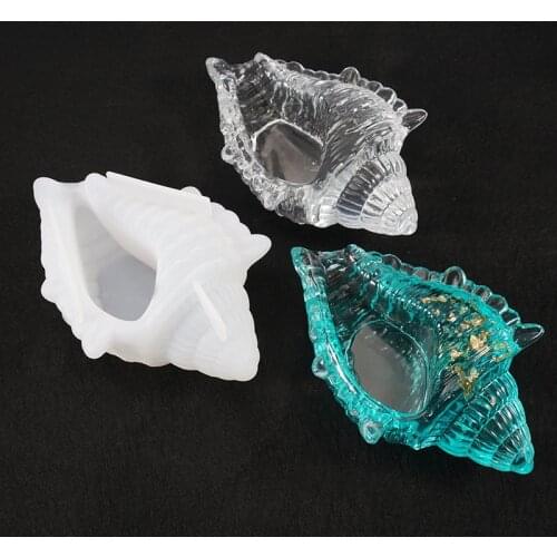Shell Conch Storage Box Silicone Mold For DIY Crystal UV Epoxy Jewerly Making Decoration Tools for Resin