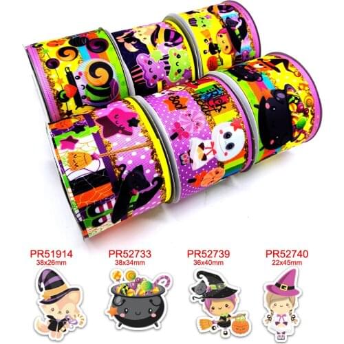 Halloween printed grosgrain ribbon 43058