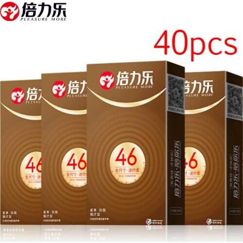 Mingliu 46mm Small Size Condoms Tight Thin Condom Natural Rubber Condones Male Contraception Sex Product Penis Sleeve 40Pcs