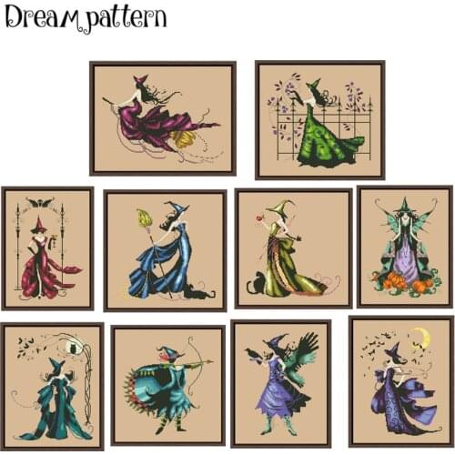 Fantasy daisy cross stitch kits plants aida fabric 18ct 14ct 11ct flaxen linen cotton thread embroidery kits DIY craft set