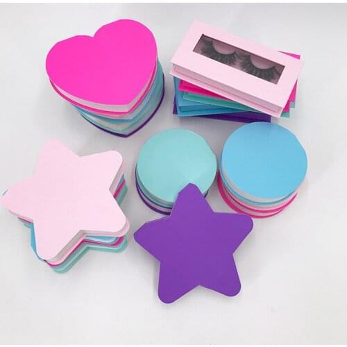 New Design Eyelash Packaging Box Wholesale Empty Lash Boxes With Tray Various Shapes Case Strip Mink Lashes Eyelashes Package