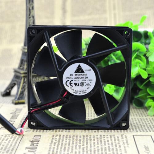 Brand new original AUB0912M 9025 9CM 12V 0.20A chassis silent cooling fan