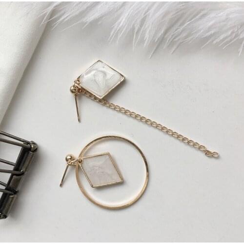 New Product Launch 2020 New Fashion Womens Earrings Irregular Geometric Circle Shaped Womens Earrings Party Cheap Marketing