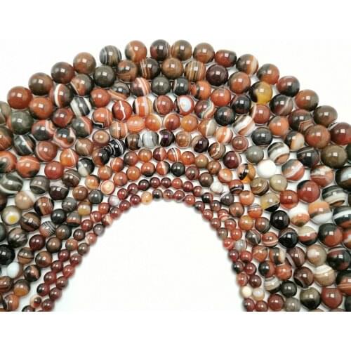 Wholesale Dream Stripe Agates Gemston Beads 6/8/10/12mm Round Loose Beads Fit DIy Bracelet Jewelry Making
