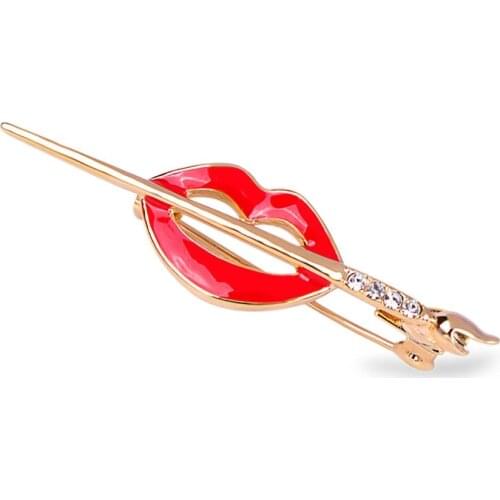 Остров жемчуга Brooches Lips For Clothes