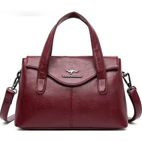 Casual Large Capacity Sac Leather Shoulder Bags for Women 2021 Small Luxury Handbags Women Bags Designer Simple Crossbody Bag