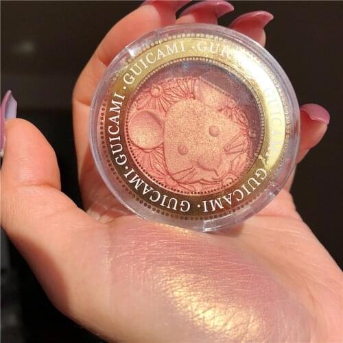 GUICAMI Shimmer Powder Highlighter Palette 5Colors Base Illuminator Highlight Beauty Face Makeup Contour Golden Bronzer