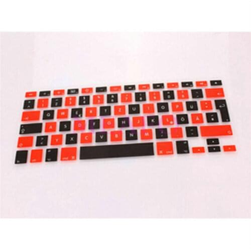 Mosaic German Language Silicone KeyboardX100 Cover sticker Skin for Macbook Pro 13 15 17 inch EU/UK layout MEAFO