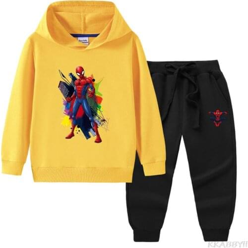Disney 2-14 years old childrens sportswear hoodie boys and girls long sleeve autumn winter suit