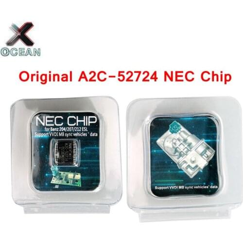 Transponder A2C-45770 A2C-52724 NEC Chips for Benz W204 207 212 for ESL ELV Working with Xhorse VVDI MB BGA Tool or CGDI