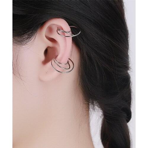 Spiral Clip Earrings Women Silver Color 2021 New Fashion Earcuff Summer Jewelry Girls Party Gift Women Clip Earrings Wholesale