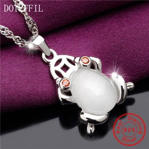 Women 925 Sterling Silver Charm AAAA Zircon Necklace 100% Silver Frogs Pendant Necklace Luxury Jewelry