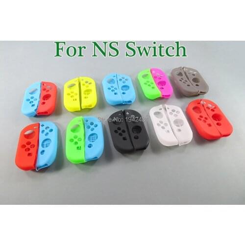 1set Silicone Case Soft Anti-Slip Protective Cover Skin Thumb for Nintendo Switch NS NX Joy Con Controller