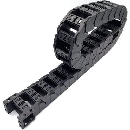 1 Meter D20x50mm Plastic Drag Chain Wire Carrier Cable Low Noise Open On Both Sides Bridge Type Transmission Free Shipping