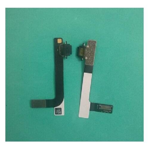 10Pcs/lot New Dock Charger Charging Port Connector Flex Cable For IPad 4 A1458 A1460 Ribbon Replacement Parts