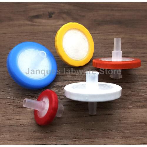 100pcs DIA 25mm Membrane Pore Size 0.22/0.45μm Syringe Needle Filter with Mixed Fiber Membrane