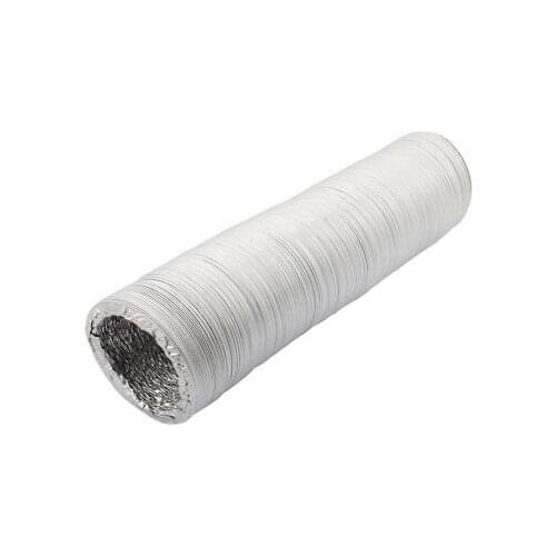 5 Inches Aluminum Foil Hose Ducting Flexible Pipe Ventilation 8M Length w Clamps