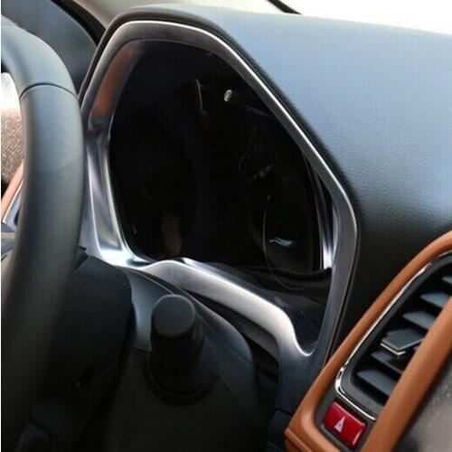 ACCESSORIES FIT FOR HONDA VEZEL HR-V 2014 2015 2016 INSTRUMENT PANEL CHROME COVER TRIM BEZEL MOLDING SURROUND HRV DASH