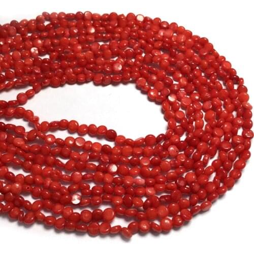 Natural Stone coral beads Round shape loose beads isolation beads for Jewelry Making DIY for bracelet necklace Accessories