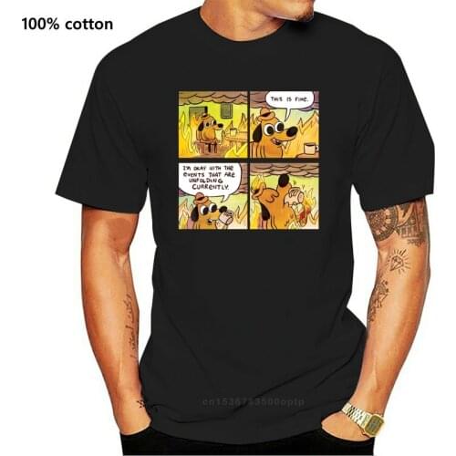 This is Fine (4 Panel Comic) T shirt this is fine meme fine dog bitcoin ethereum litecoin cryptocurrency funny btc