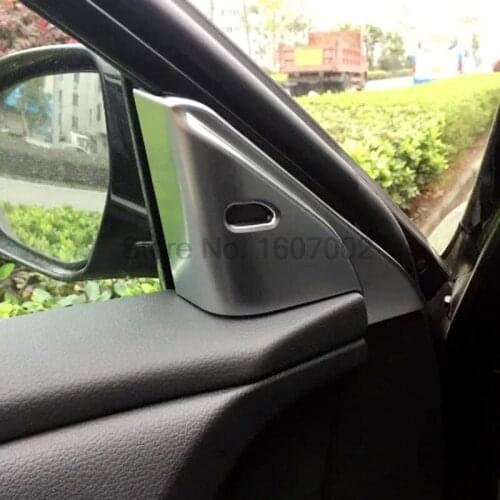 For Nissan TEANA 2016 2pcs Car Chrome Matte Front Inner Triangular Cover A Pillar Molding Trim Protective Auto Accessories