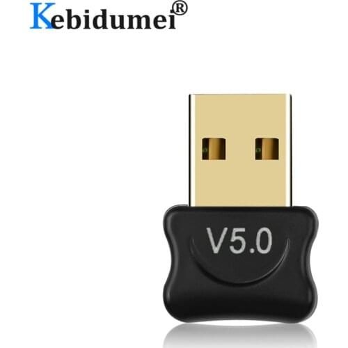 Kebidumei Bluetooth 5.0 Adapter for Computer PC Wireless USB Bluetooth Transmitter Receiver Dongle Adapter For Mouse Keyboard