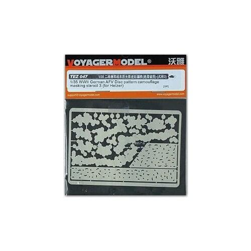 KNL HOBBY Voyager Model TEZ047 World War II Germany & ldquo; Walker "rush to use charcoal camouflage spray template