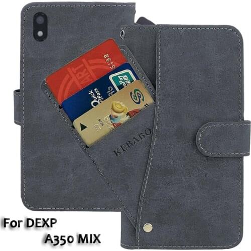 Leather Wallet DEXP A350 MIX Case 5" Flip Fashion Luxury Front Card Slots Cases Cover Business Magnetic Phone Bags