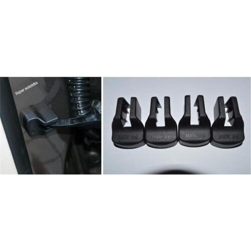 Lapetus Inner Car Door Stop Rust Waterproof Protector Kit Cover Trim 4 Piece / Set Fit For Ford Mondeo / Fusion Black Plastic